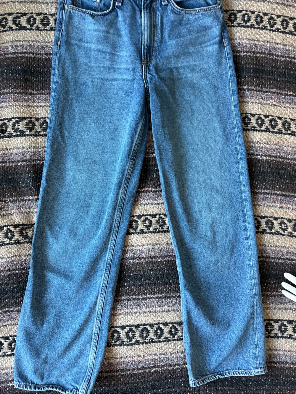 Rag & Bone "Baywater" High-Rise Straight Leg Jeans - Size 27